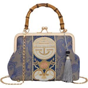 Women Embroidered Jacquard Clutch Bag Chinese Style Evening Bag